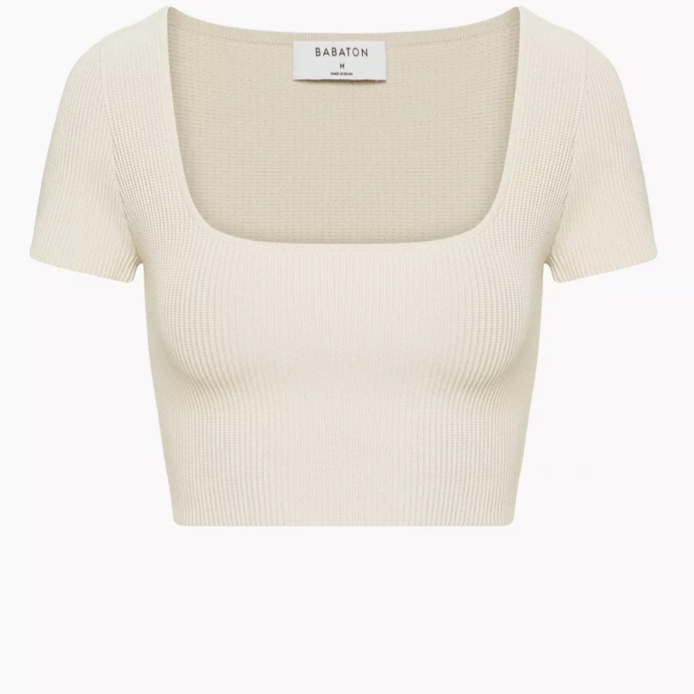 Babaton Sculpt Knit Squareneck Top